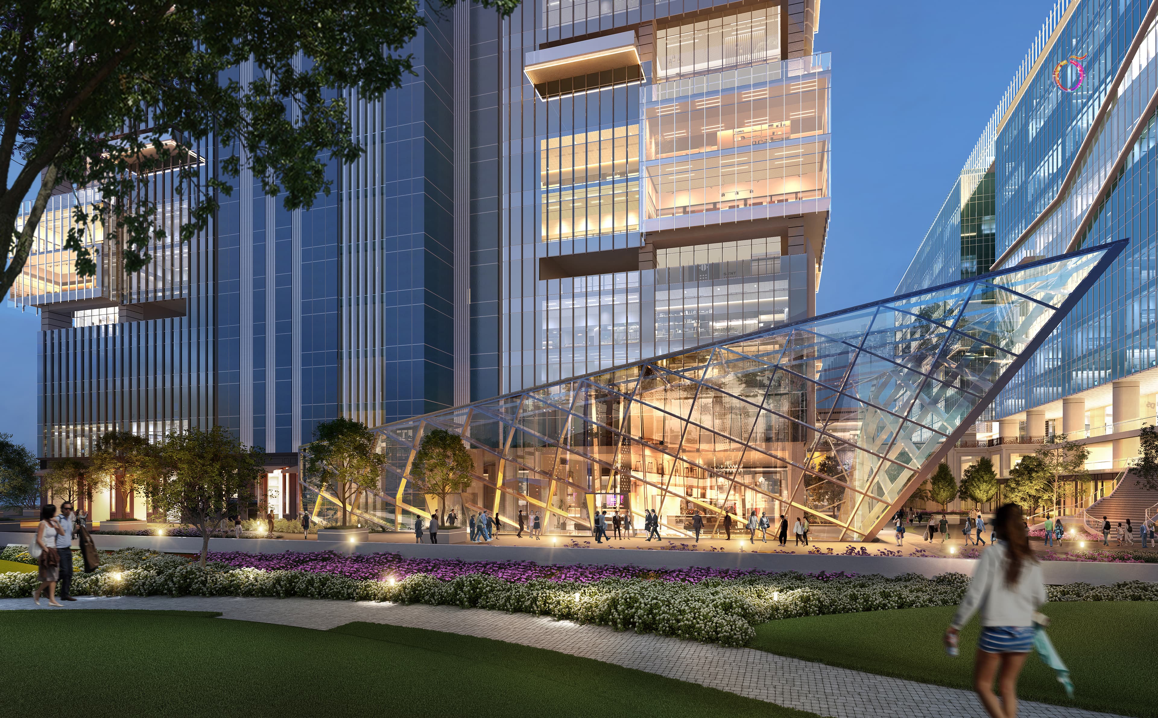 Mist Garden at CRC The Flagship — landscape zones with FSD · Sector 140A Noida